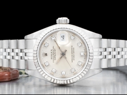 Rolex Datejust Lady 26 Jubilee Argento Jubilee Silver Lining Diamonds 69174 